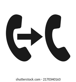 Call Transfer Icon App Vector. Phone Icon Symbol.