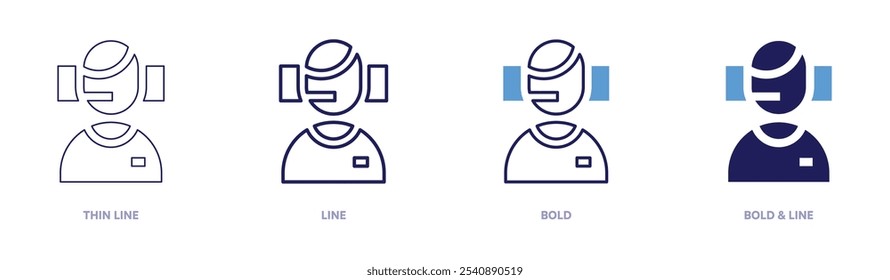 Call transfer protocols icon in 4 different styles. Thin Line, Line, Bold, and Bold Line. Duotone style. Editable stroke.