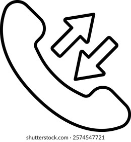 Call Transfer vector icon. Can be used for printing, mobile and web applications.