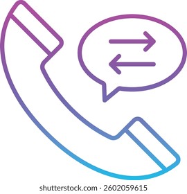 Call Transfer vector icon. Can be used for printing, mobile and web applications.