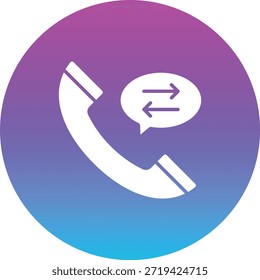 Call Transfer vector icon. Can be used for printing, mobile and web applications.