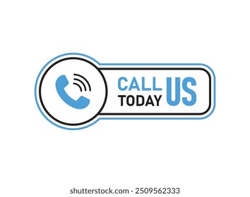 Call us button icon in flat style. Phone number place vector illustration on isolated background. Telephone interface sign business concept.
