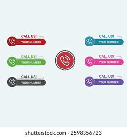 call us button . phone call button . contact button .