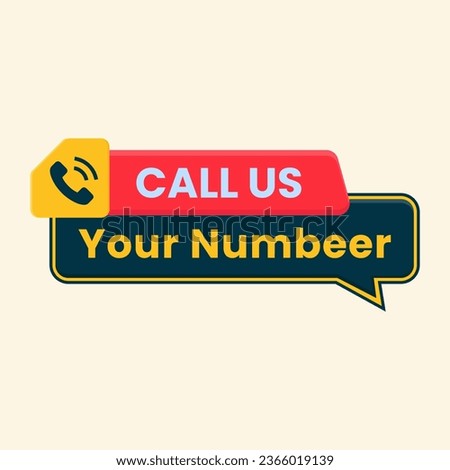 call us button for phone number with call icon