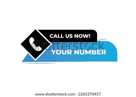 Call us button call sign vector illustration