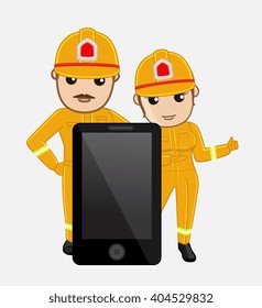 Call Us - Fire Brigade Emergency Concept