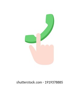 Call us icon in color icon, isolated on white background 