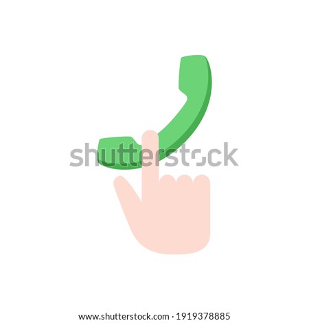 Call us icon in color icon, isolated on white background 
