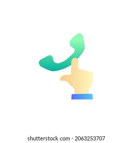 Call us icon in gradient color style