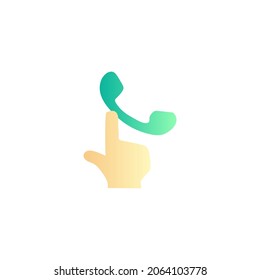 Call us icon in gradient color style