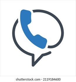 Llámanos icono. Vector y glifo