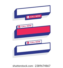 Call us now banner design template.