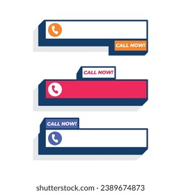 Call us now banner design template.