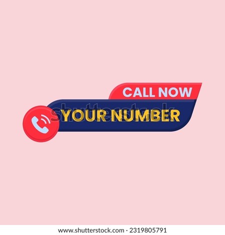 call us now button design with call icon