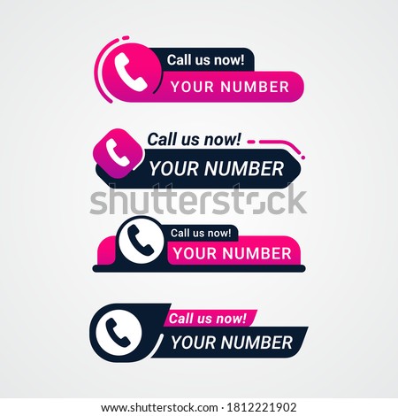 Call us now button logo sign and symbol vector illustration