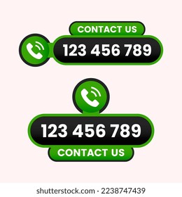 Call us now button call sign with your number