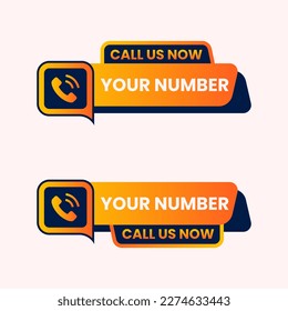 call us now button vector for website header