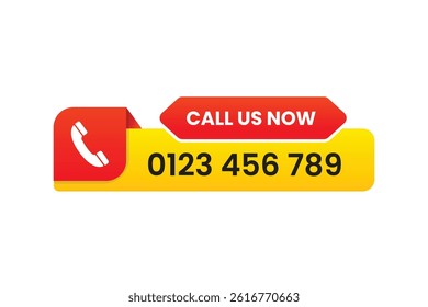 call us now vector design illustration
