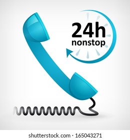 call us twenty four hours nonstop icon. customer support
