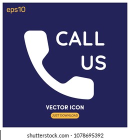 Call Us Vector Icon Illustration For Web And Mobile App.Ui/Ux