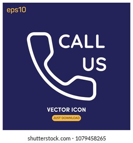 Call Us Vector Icon Illustration For Web And Mobile App.Ui/Ux.Premium Quality.