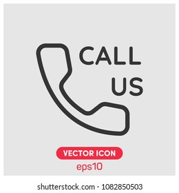 Call Us Vector Icon Illustration For Web And Mobile App.Ui/Ux