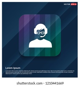 Call user icon - Free vector icon