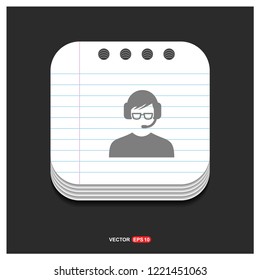 Call user icon - Free vector icon