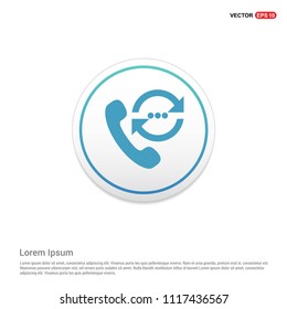 Call to User Icon Hexa White Background icon template - Free vector icon