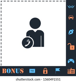 Call to User. Perfect icon with bonus simple icons