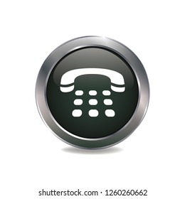 Call vector button, web design element
