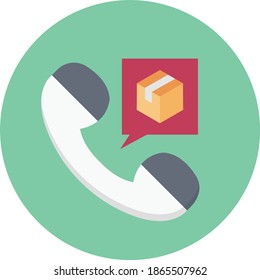 call vector flat colour icon