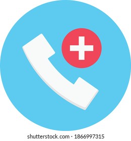 call vector flat colour icon