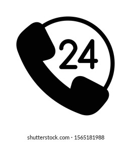 call vector glyph flat icon 