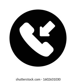 call vector glyph flat icon  