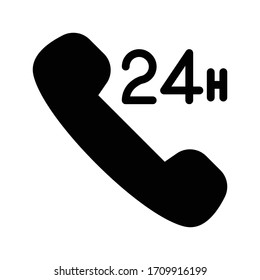 call vector glyph flat icon 