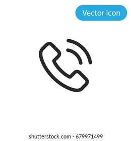 Call vector icon, illustration symbol