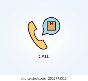 Llamar Vector, Icono O Logotipo Ilustración De Símbolo De Signo