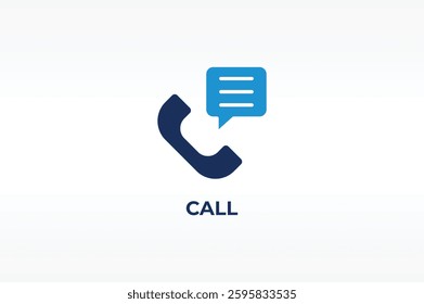 CALL vector, icon or logo sign isolated symbol illustration