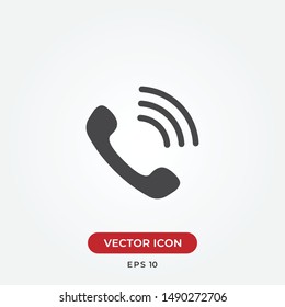 Call vector icon in modern design style for web site and mobile app