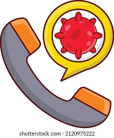 call Vector illustration on a transparent background. Premium quality symmbols. Vector line flat icons for concept and graphic design. 