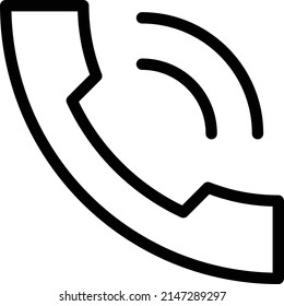 call Vector illustration on a transparent background. Premium quality symbols. Stroke vector icon for concept and graphic design.