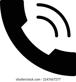 ilustración de vector de llamada en un fondo transparente. Símbolos de calidad premium. Icono vector glifos para concepto y diseño gráfico.
