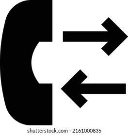 Call Vector illustration on a transparent background. Premium quality symmbols. Glyphs vector icons for concept and graphic design. 
