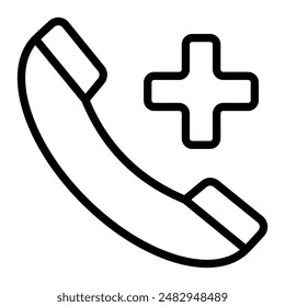 Call Vector Line Icon Design