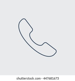 Call Vector Line Icon. Eps-10