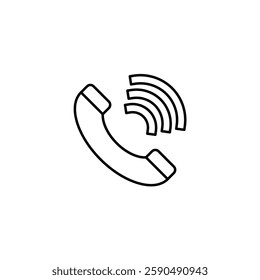 Call vector line icon icons design