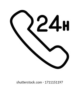 call vector thin line icon 