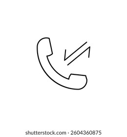 call vector thin line icon 