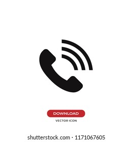 Call volume vector icon